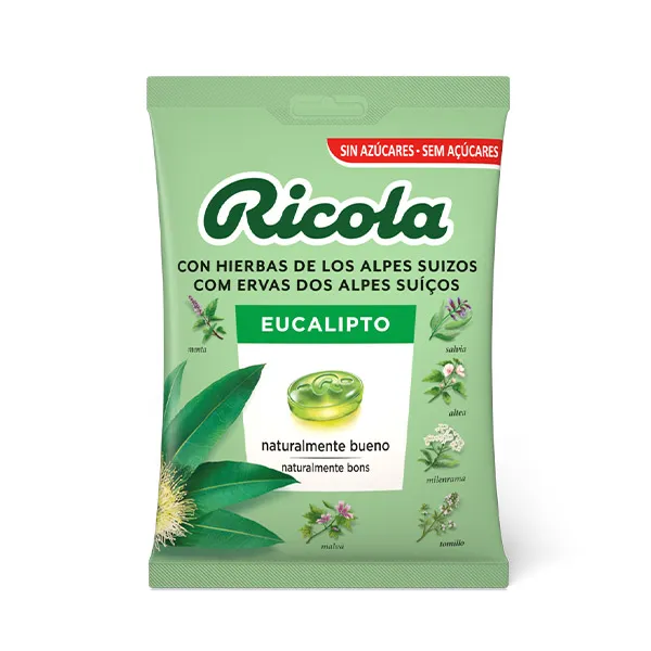 Мешочек карамели Sabor Eucalipto Ricola, 70 g
Мешочек карамели Sabor Eucalipto Ricola, 70 g