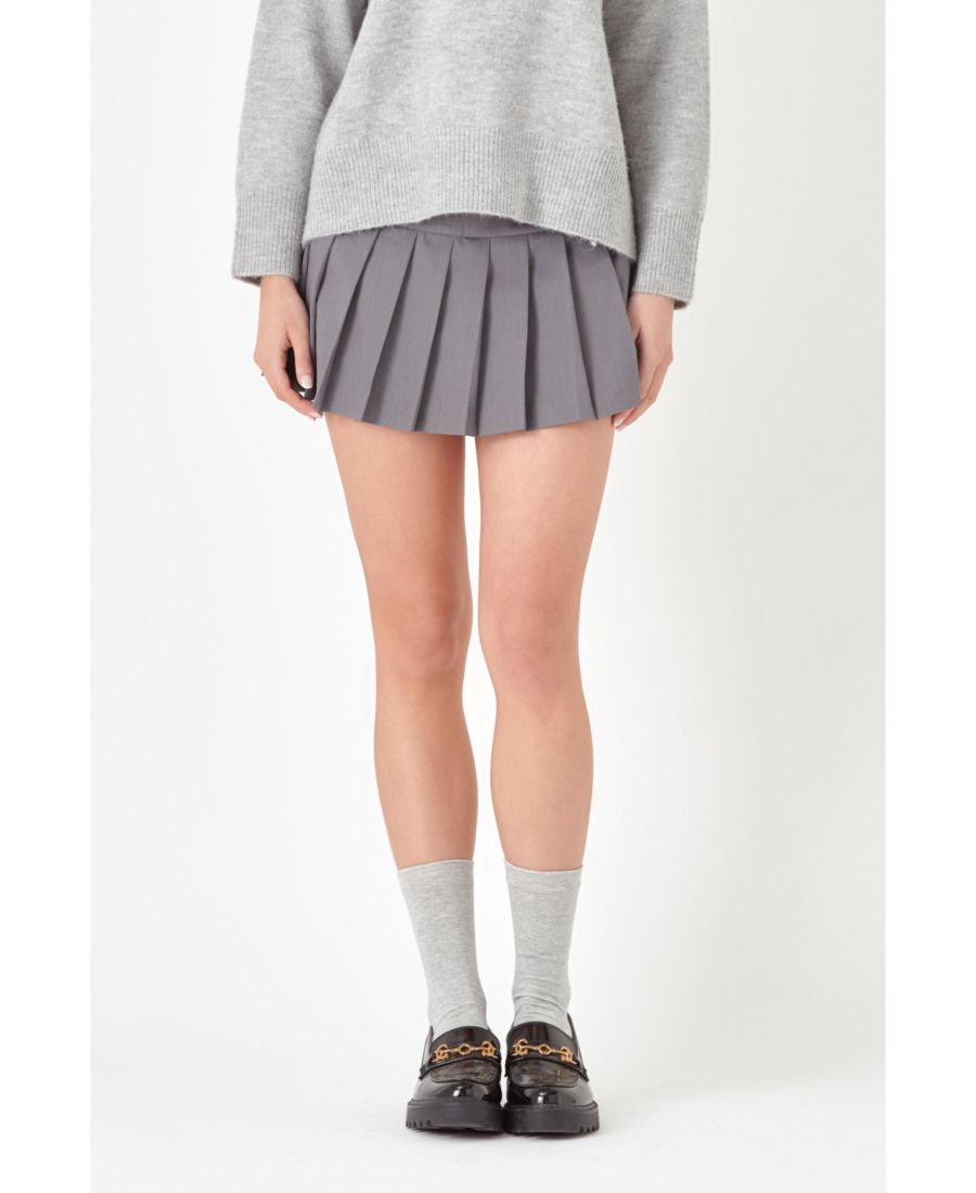 Женская мини-шорты с плиссировкой и декоративными деталями English Factory, Heather grey
Женская мини-шорты с плиссировкой и декоративными деталями English Factory, Heather grey