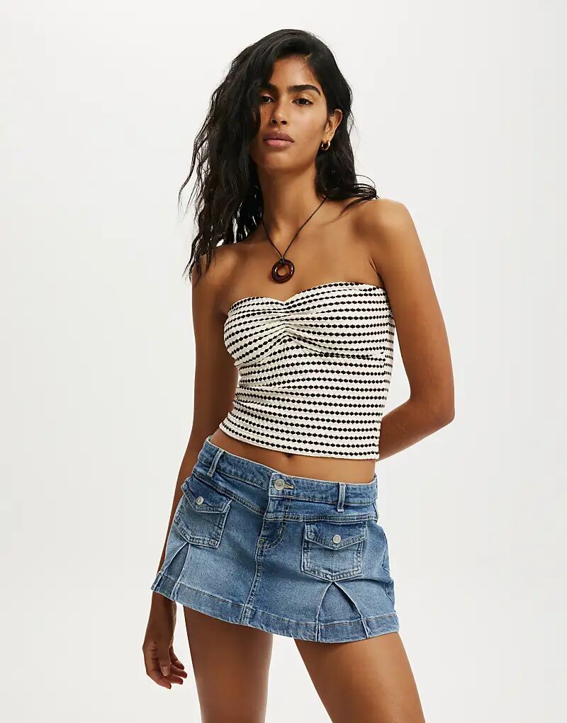 Cotton On Топ на передней трубке Milli, сборка коричневого цвета
Cotton On Топ на передней трубке Milli, сборка коричневого цвета