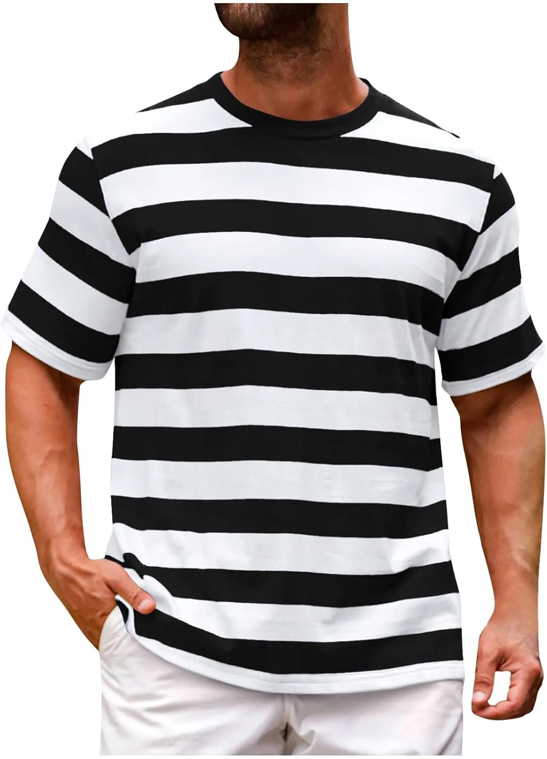 Футболка с коротким рукавом для мужчин Striped Sdeycui
Футболка с коротким рукавом для мужчин Striped Sdeycui