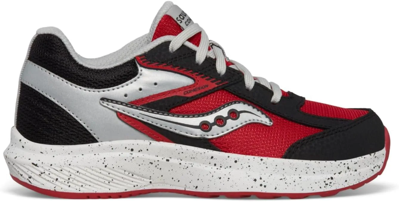 Saucony Детские кроссовки Cohesion для мальчиков и девочек, черный/красный
Saucony Детские кроссовки Cohesion для мальчиков и девочек, черный/красный