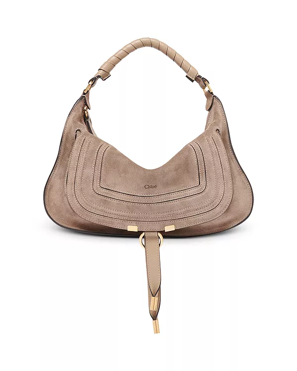 Сумка через плечо Marcie из замши Chloé, бежевый
Сумка через плечо Marcie из замши Chloé, бежевый