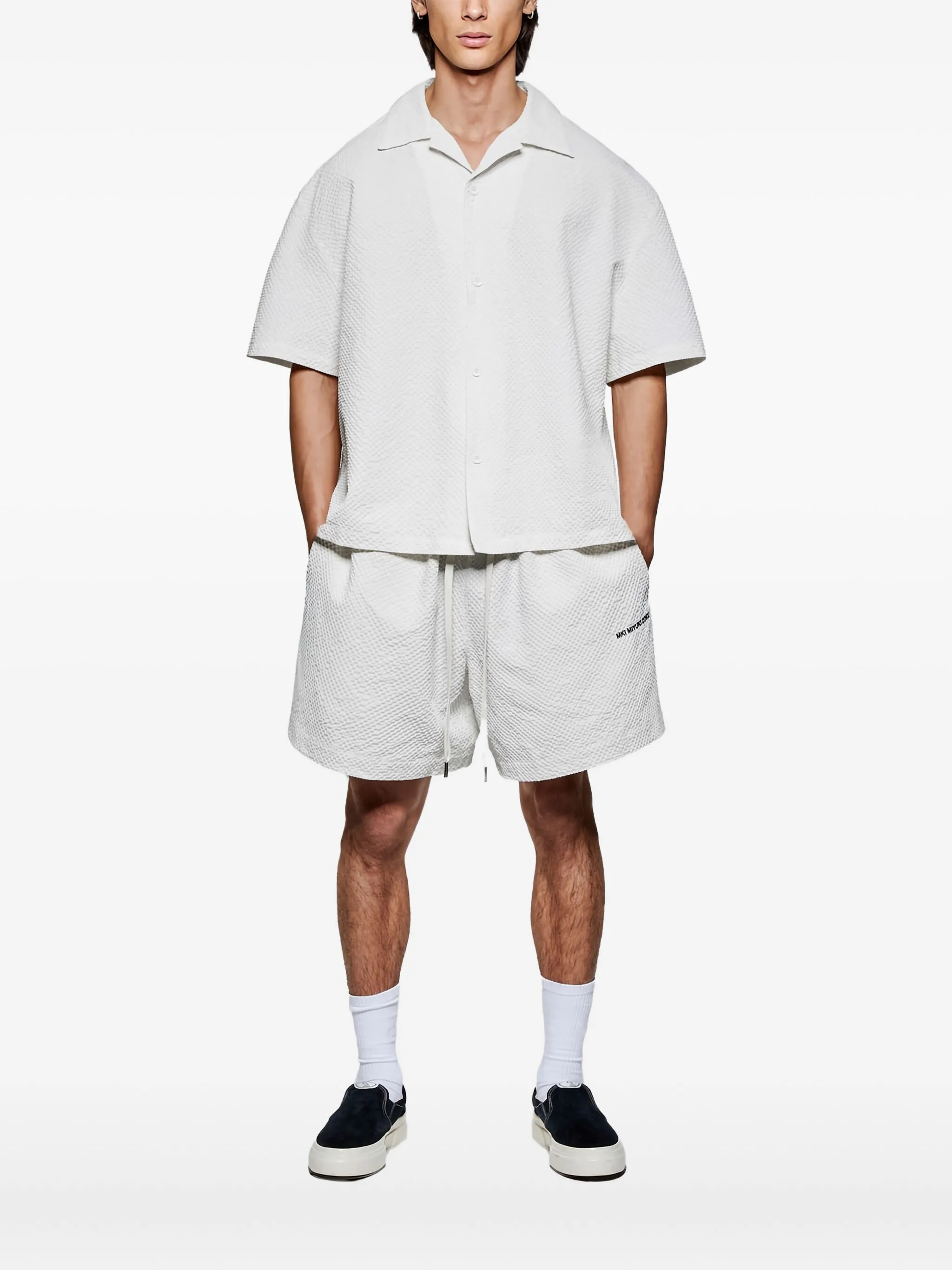 Рубашка из сирсакера Mki Miyuki Zoku, бежевый
Рубашка из сирсакера Mki Miyuki Zoku, бежевый