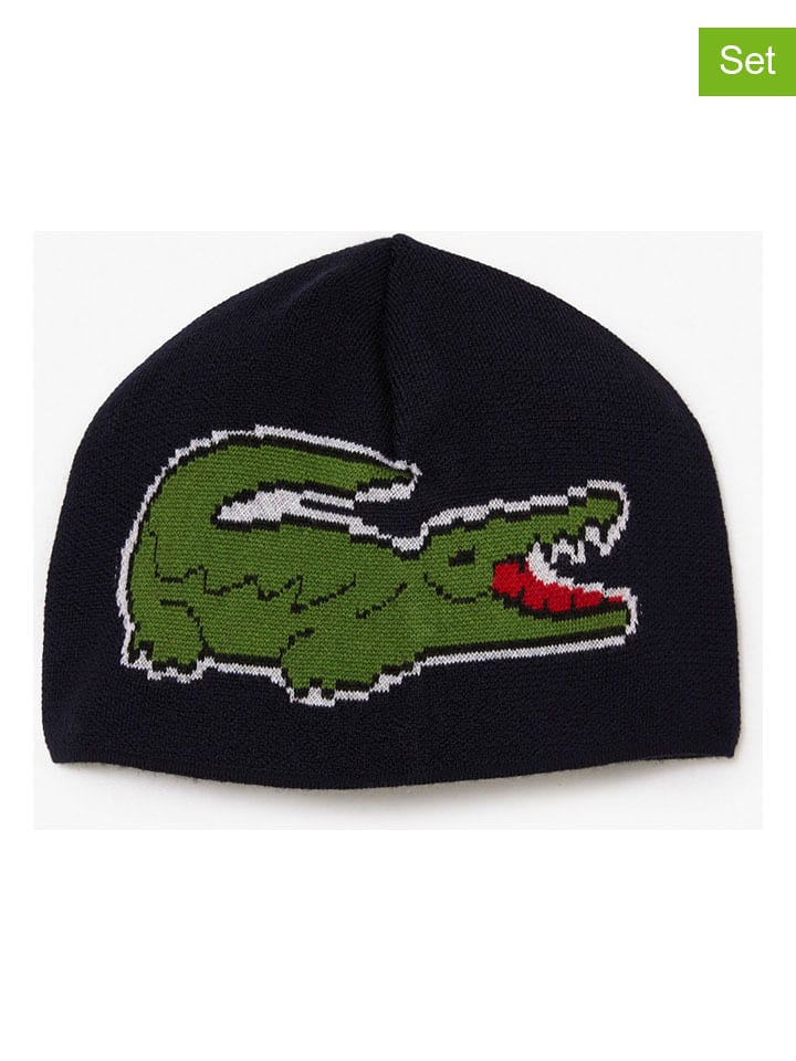 Комплект из 2 предметов: шапка и шарф черного цвета Lacoste
Комплект из 2 предметов: шапка и шарф черного цвета Lacoste