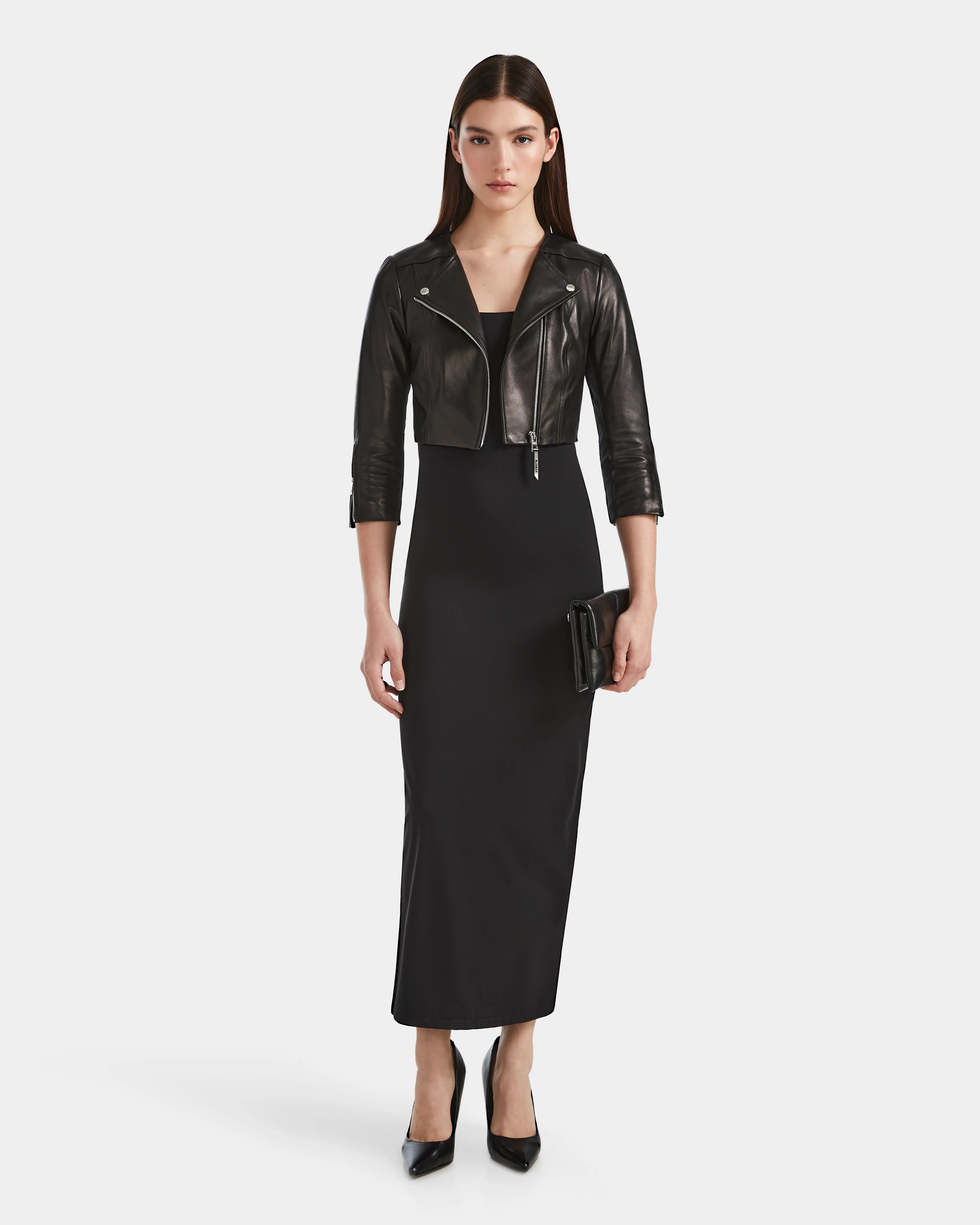 Женская приталенная укороченная кожаная куртка WINNI Rudsak, черный
Женская приталенная укороченная кожаная куртка WINNI Rudsak, черный