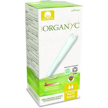 Тампоны Organyc из органического хлопка с аппликатором, стандартные, 16 шт. в упаковке
Тампоны Organyc из органического хлопка с аппликатором, стандартные, 16 шт. в упаковке