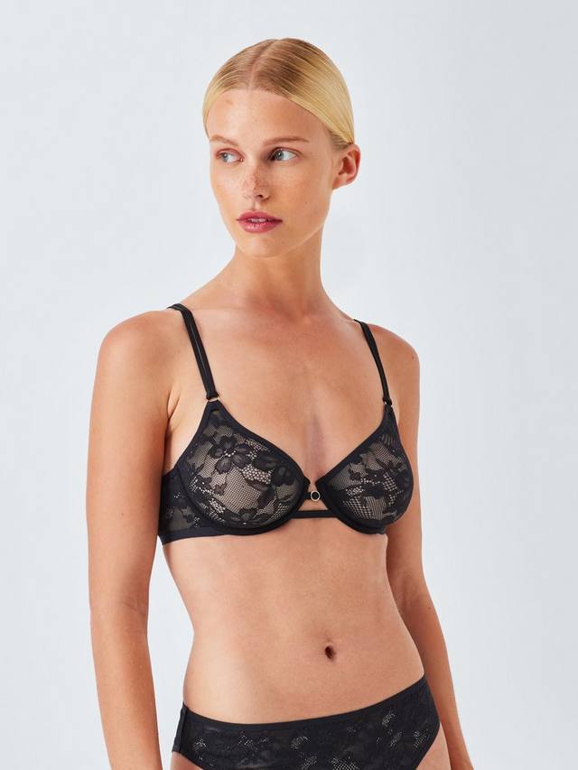 Бюстгальтер балконет Mila с кружевом John Lewis, Black
Бюстгальтер балконет Mila с кружевом John Lewis, Black