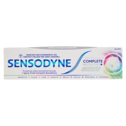 Отбеливающая зубная паста «Полная защита» 75 мл Sensodyne
Отбеливающая зубная паста «Полная защита» 75 мл Sensodyne