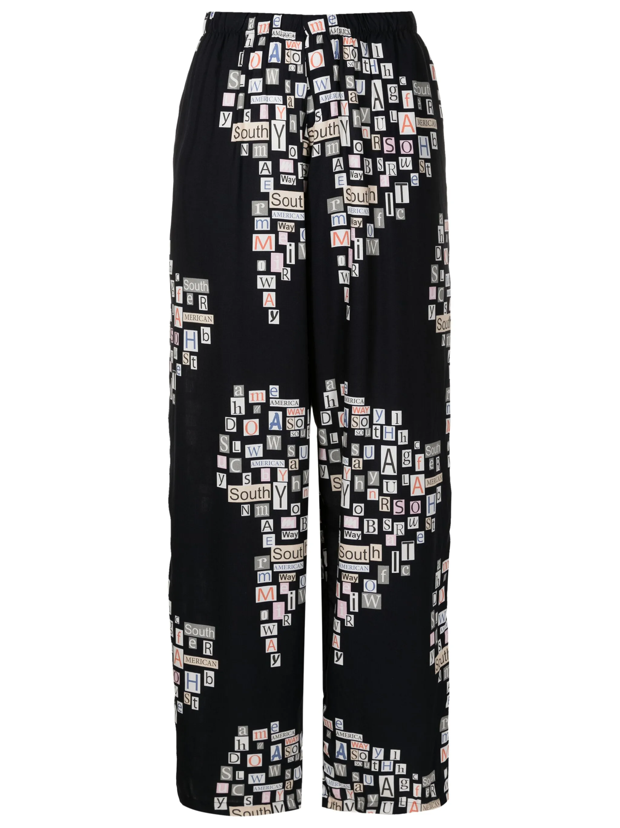 Брюки прямого кроя с текстовым принтом Amir Slama, черный
Брюки прямого кроя с текстовым принтом Amir Slama, черный