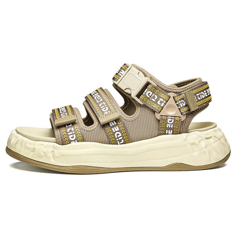 FAPAI Пляжные сандалии мужские, абрикосово-черно-зеленые
FAPAI Пляжные сандалии мужские, абрикосово-черно-зеленые