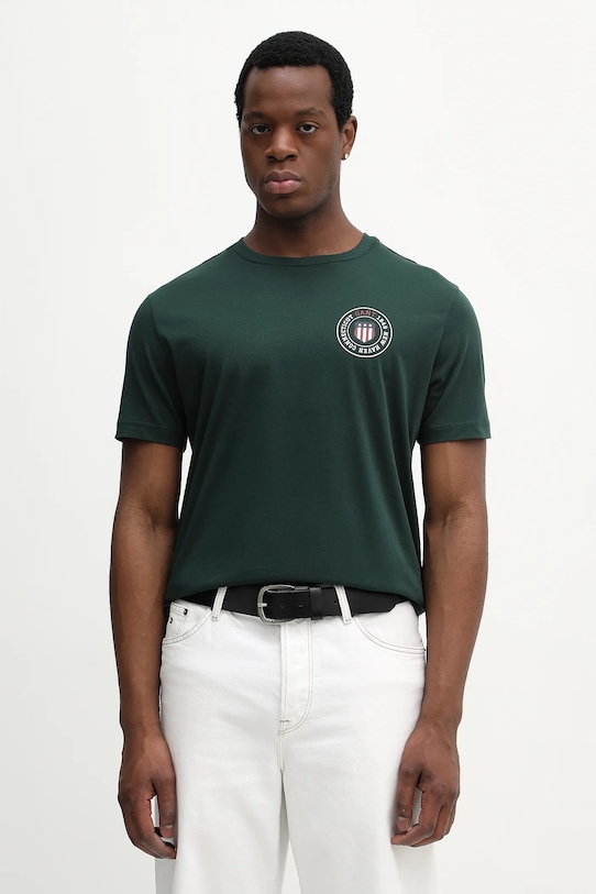 Хлопковая футболка Gant, зеленый
Хлопковая футболка Gant, зеленый