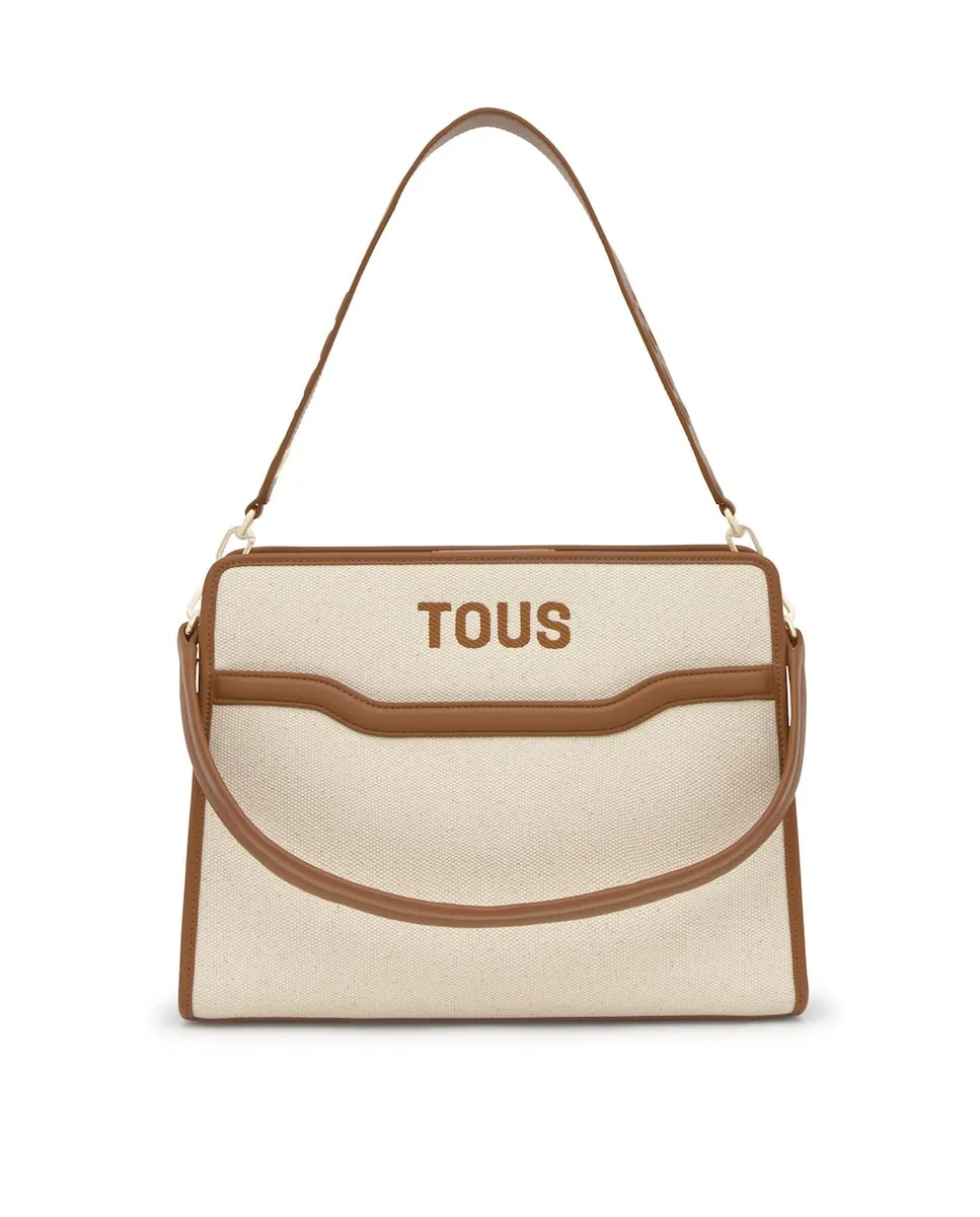 Средний многофункциональный плечевой рюкзак Audree Canvas Tous, бежевый
Средний многофункциональный плечевой рюкзак Audree Canvas Tous, бежевый