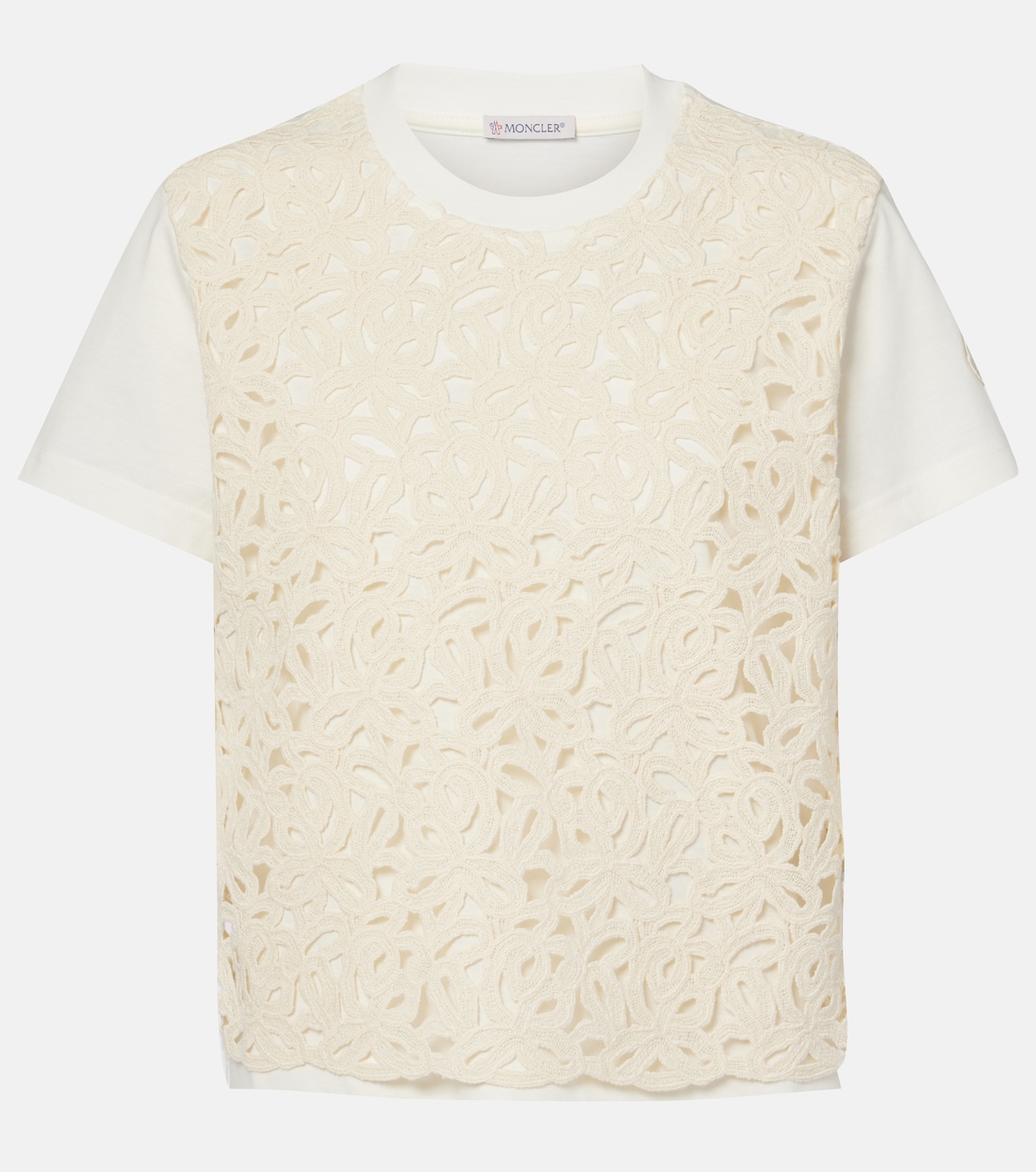 Футболка из хлопкового джерси с цветочным принтом Moncler, 034 - White
Футболка из хлопкового джерси с цветочным принтом Moncler, 034 - White