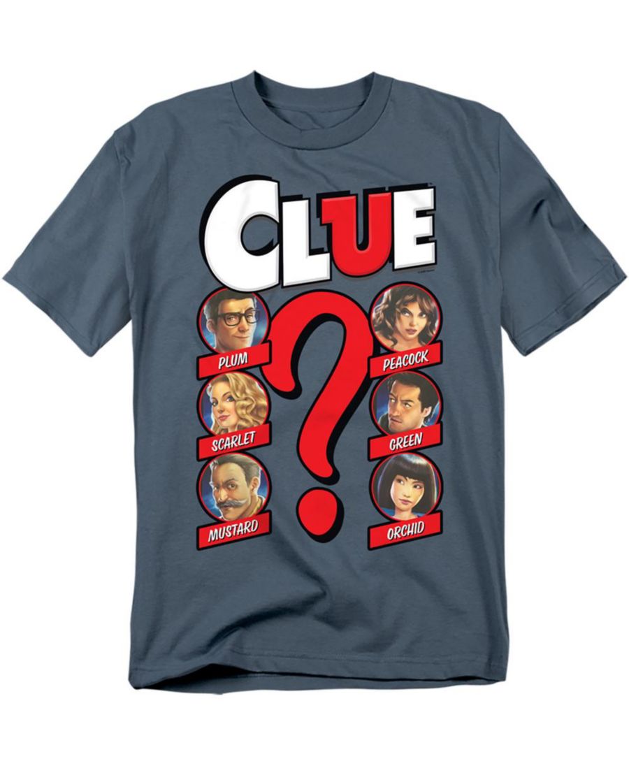 Мужская футболка с современным логотипом и персонажами игры Clue Hasbro+, Slate
Мужская футболка с современным логотипом и персонажами игры Clue Hasbro+, Slate