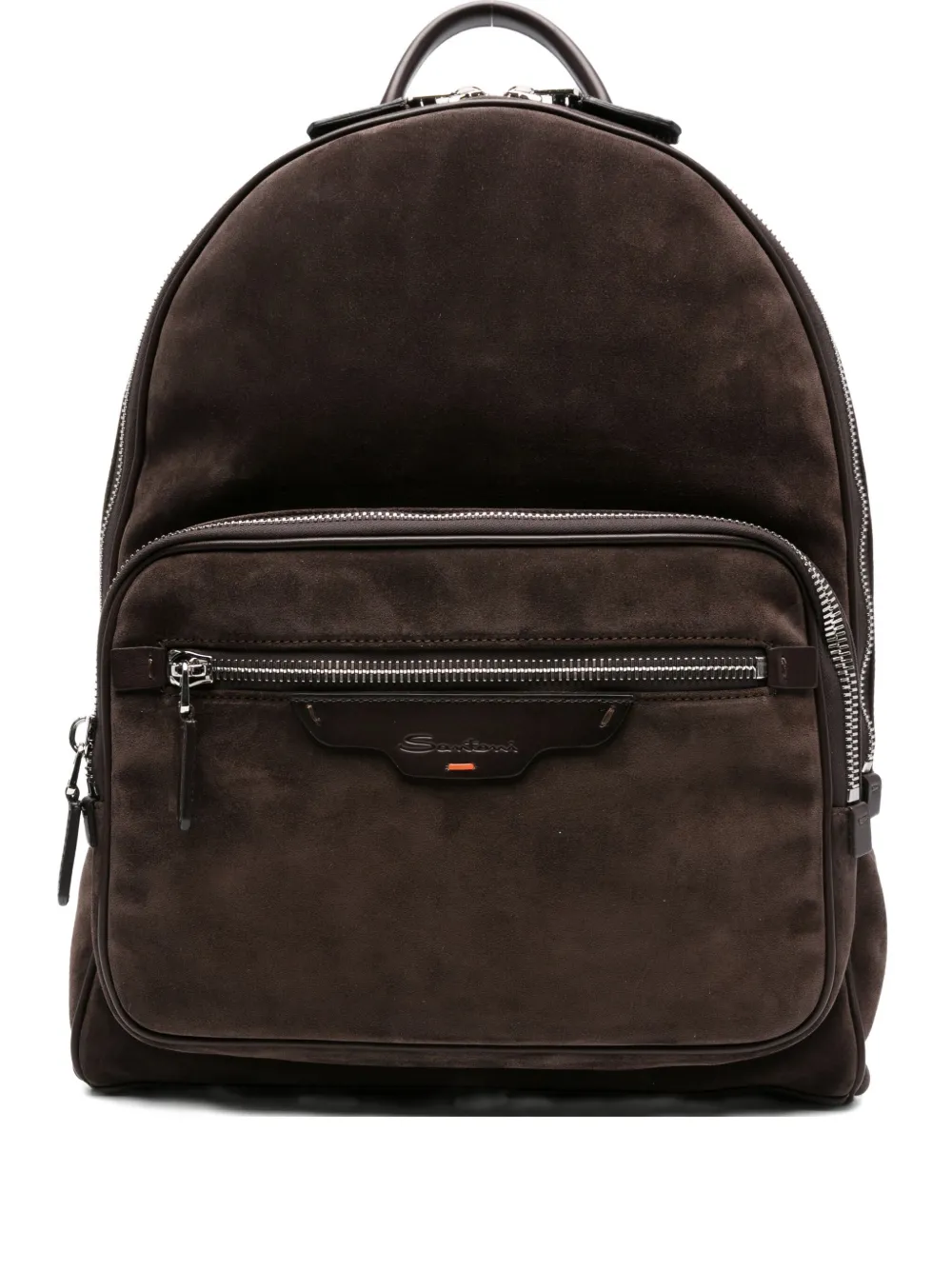 Рюкзак из замши Santoni, коричневый
Рюкзак из замши Santoni, коричневый