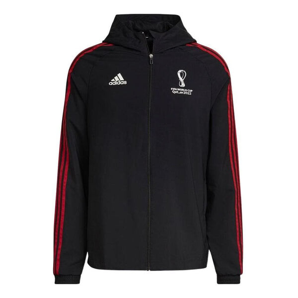 Куртка Adidas Fifa World Cup 2022 Official Emblem Woven Jacket 'Black', черный 
Куртка Adidas Fifa World Cup 2022 Official Emblem Woven Jacket 'Black', черный