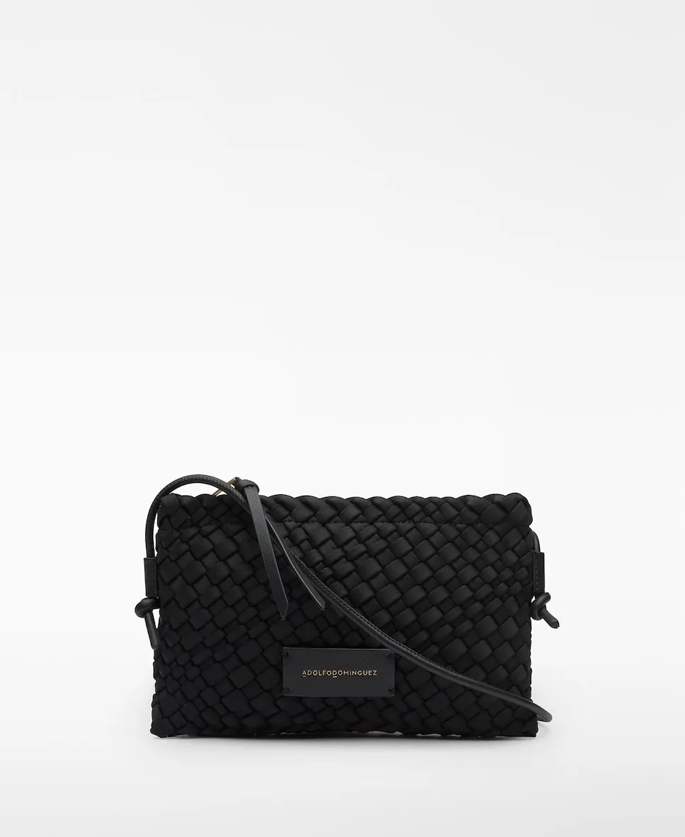 Женская тканая сумка через плечо на молнии Adolfo Dominguez, черный
Женская тканая сумка через плечо на молнии Adolfo Dominguez, черный