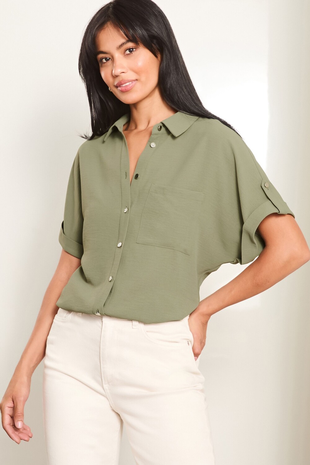 Рубашка с коротким рукавом Lipsy, зеленый
Рубашка с коротким рукавом Lipsy, зеленый