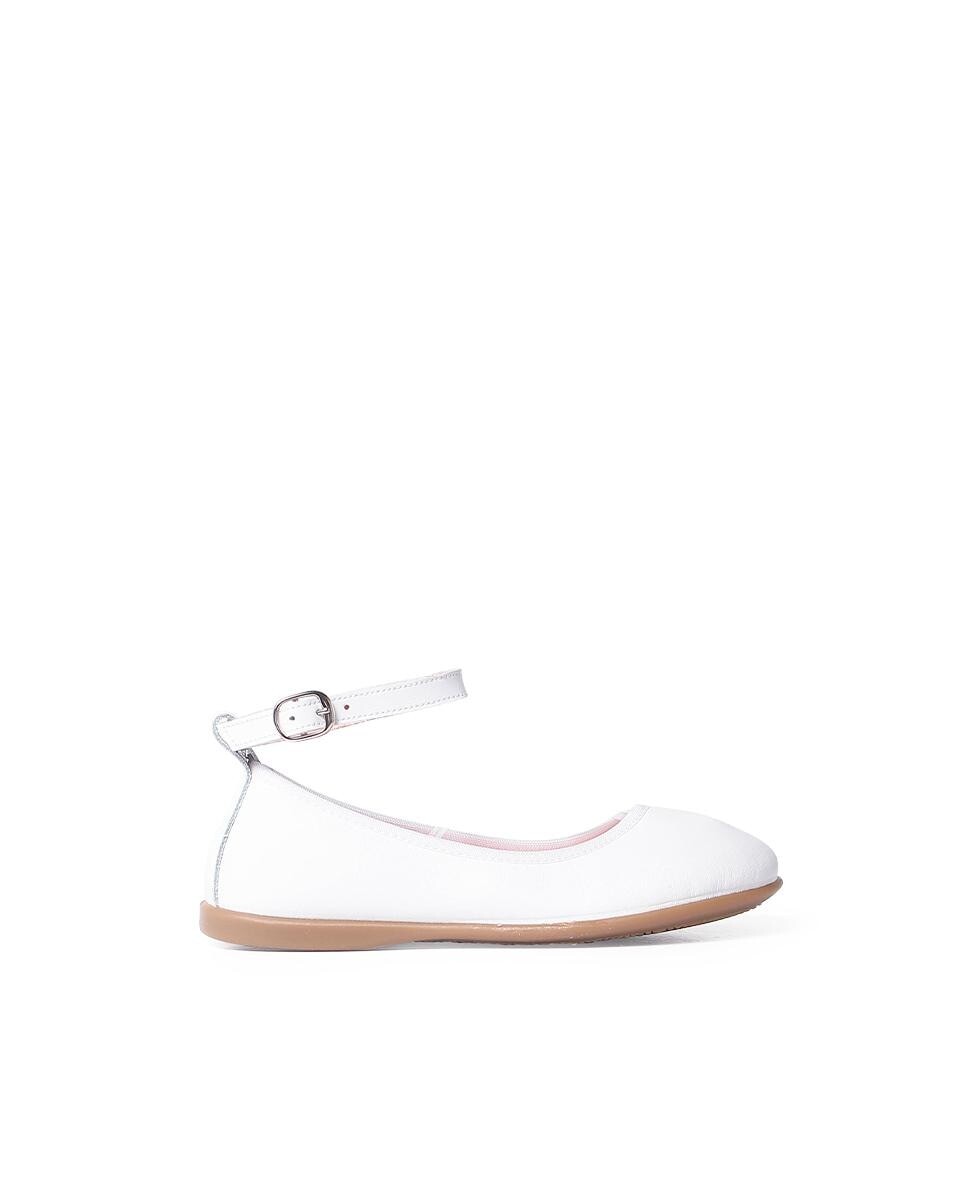 Кожаные балетки для девочек с застежкой-браслетом Pisamonas, белый
Кожаные балетки для девочек с застежкой-браслетом Pisamonas, белый