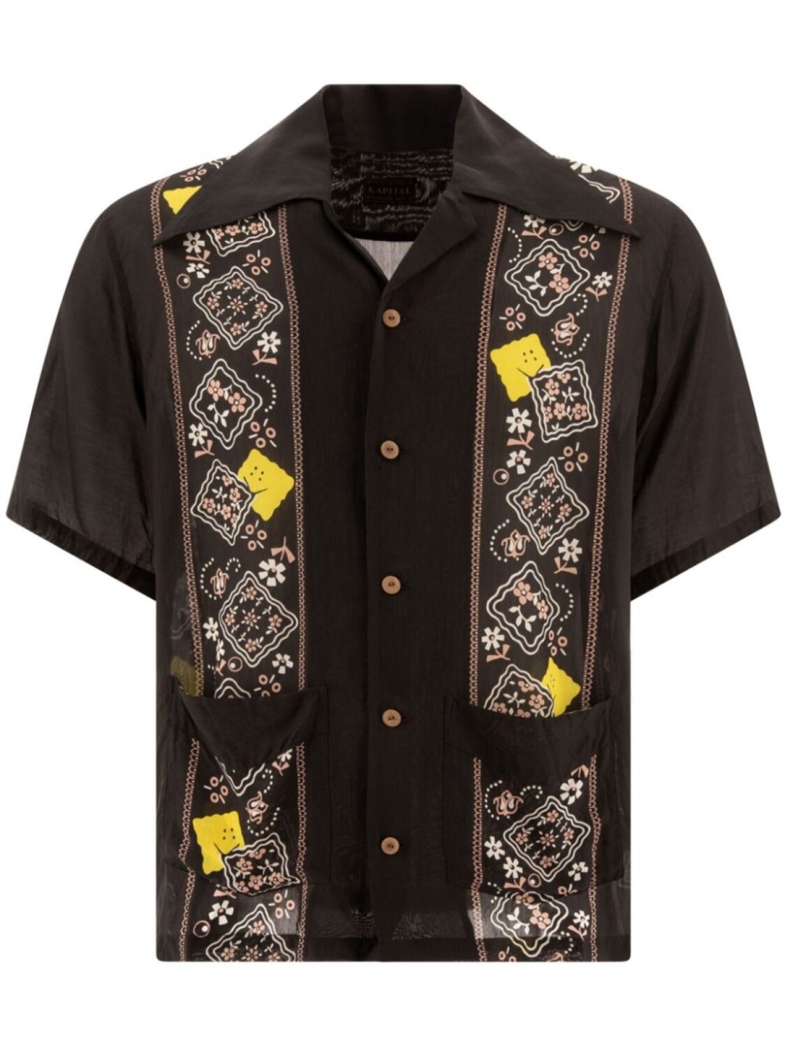 Рубашка с цветочным узором KAPITAL, черный
Рубашка с цветочным узором KAPITAL, черный