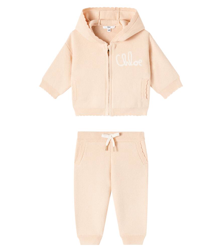 Детский комплект из хлопка и шерсти: худи и спортивные штаны Chloé Kids, Rabane
Детский комплект из хлопка и шерсти: худи и спортивные штаны Chloé Kids, Rabane