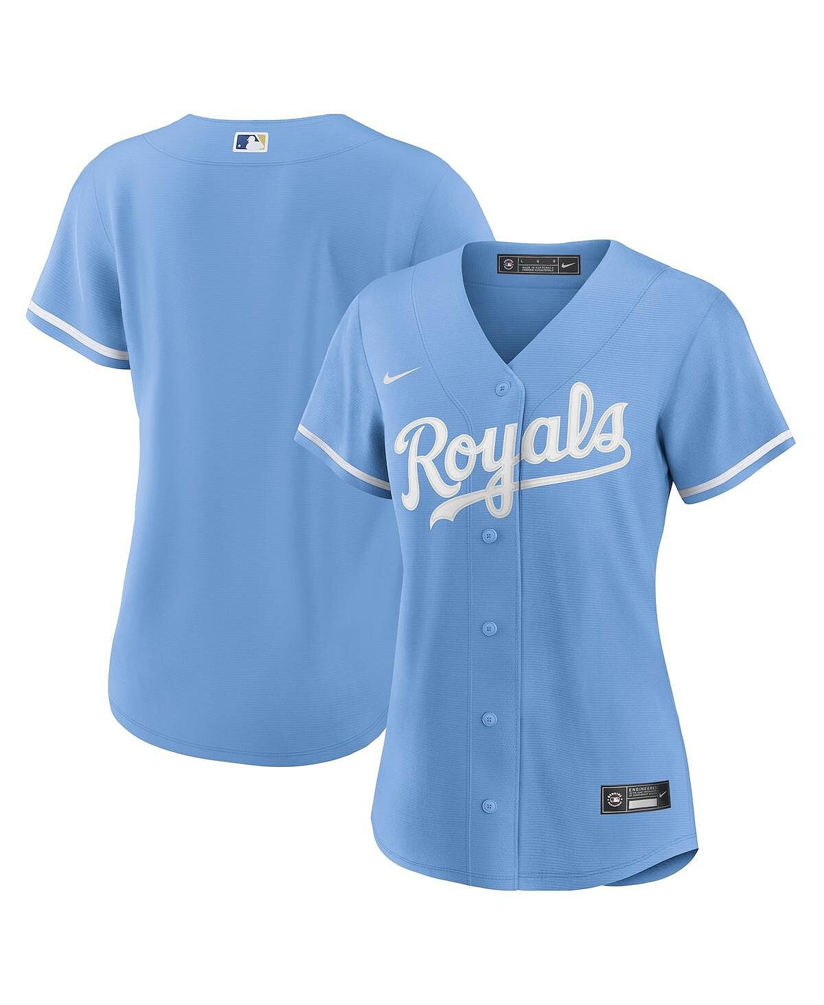 Женское голубое джерси с альтернативной копией логотипа команды Kansas City Royals Nike
Женское голубое джерси с альтернативной копией логотипа команды Kansas City Royals Nike