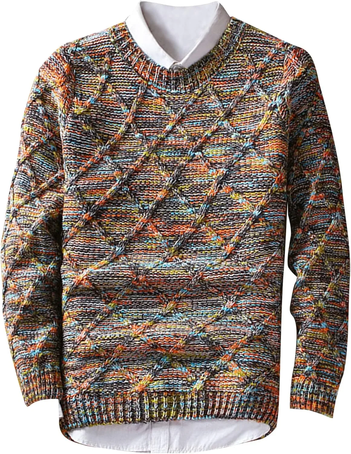 Мужской вязаный свитер с длинным рукавом SWJGLITTR
Мужской вязаный свитер с длинным рукавом SWJGLITTR