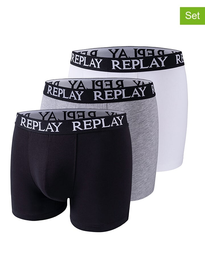 Боксеры Replay 3er Set, цвет schwarz/grau/weiß
Боксеры Replay 3er Set, цвет schwarz/grau/weiß