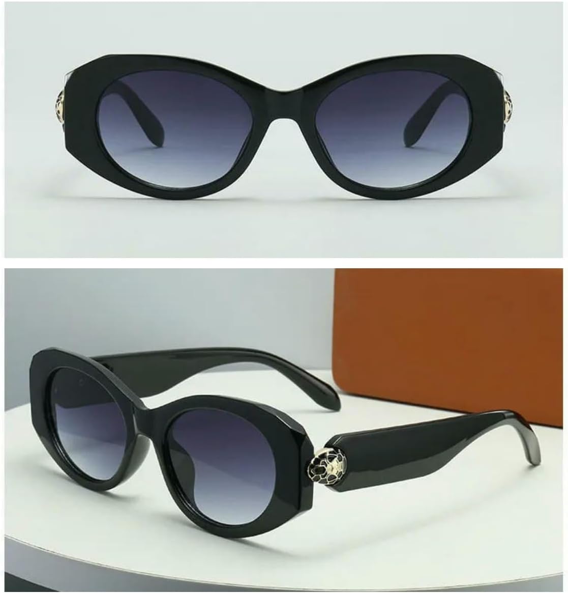 Солнцезащитные очки класса люкс в стиле ретро с металлическим рисунком в виде змеиной головы, женские солнцезащитные очки, мужские панк-очки с защитой от УФ-излучения UV400 DMMWCX, Black
Солнцезащитные очки класса люкс в стиле ретро с металлическим рисунком в виде змеиной головы, женские солнцезащитные очки, мужские панк-очки с защитой от УФ-излучения UV400 DMMWCX, Black