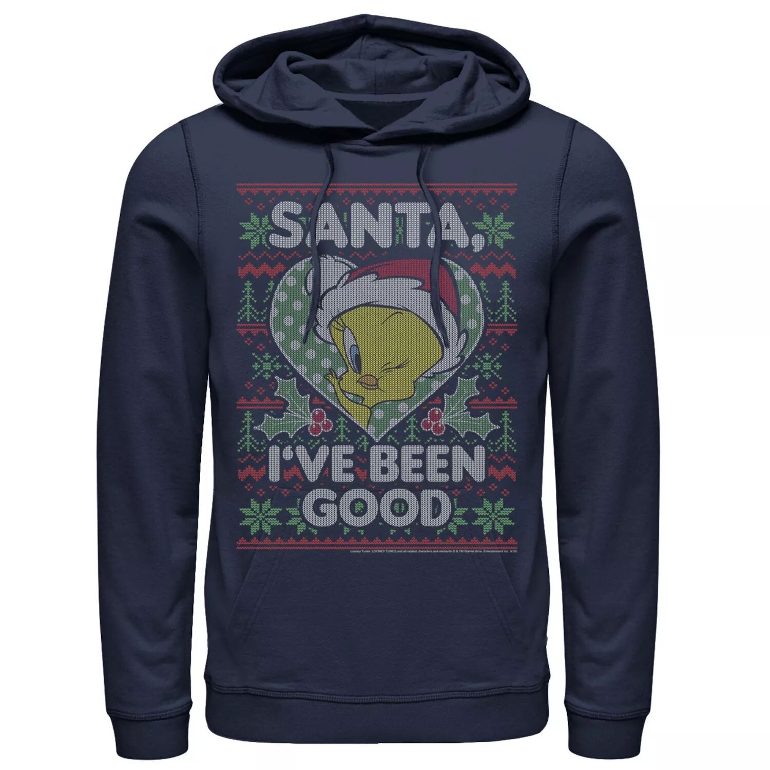 Мужская толстовка с капюшоном Looney Tunes Christmas Tweety Santa I've Been Good Licensed Character 
Мужская толстовка с капюшоном Looney Tunes Christmas Tweety Santa I've Been Good Licensed Character