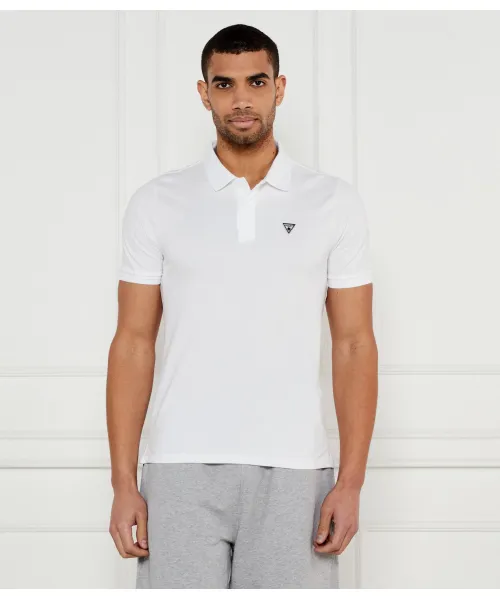 Футболка поло Slim fit Guess Underwear, белый 
Футболка поло Slim fit Guess Underwear, белый