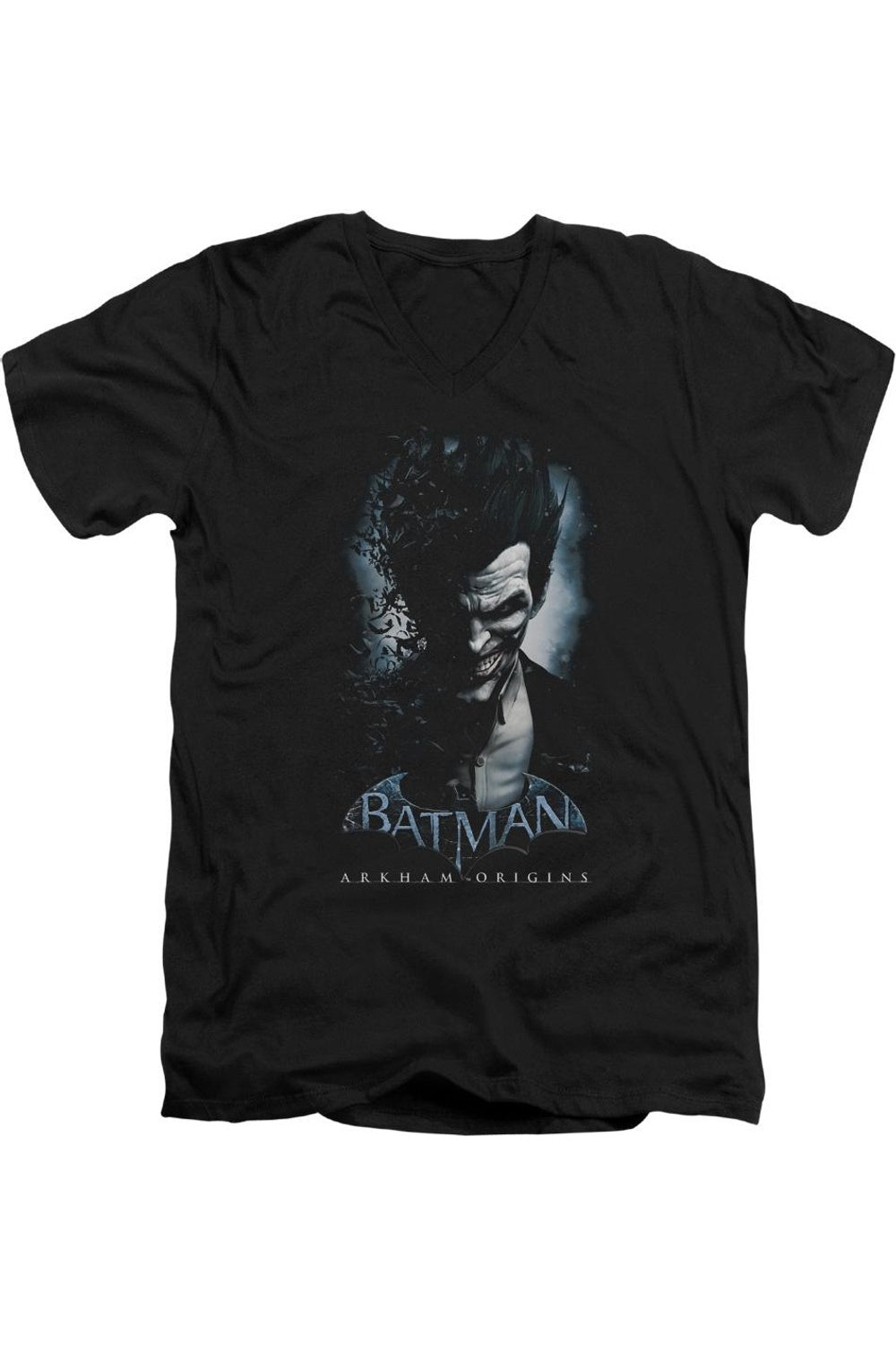 Футболка с коротким рукавом и V-образным вырезом для взрослых Batman Arkham Origins Joker Gildan, черный
Футболка с коротким рукавом и V-образным вырезом для взрослых Batman Arkham Origins Joker Gildan, черный