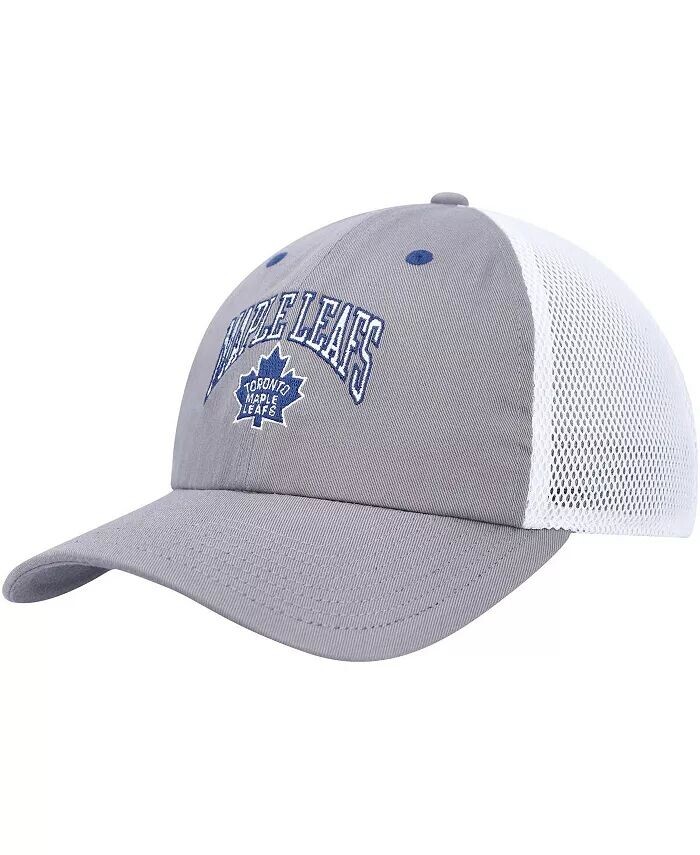 Мужская серо-белая регулируемая кепка Toronto Maple Leafs в тон с напуском Trucker Adidas
Мужская серо-белая регулируемая кепка Toronto Maple Leafs в тон с напуском Trucker Adidas