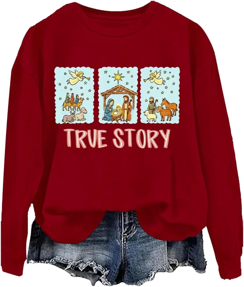 Свитшот True Story с рождественским принтом NACJOM
Свитшот True Story с рождественским принтом NACJOM