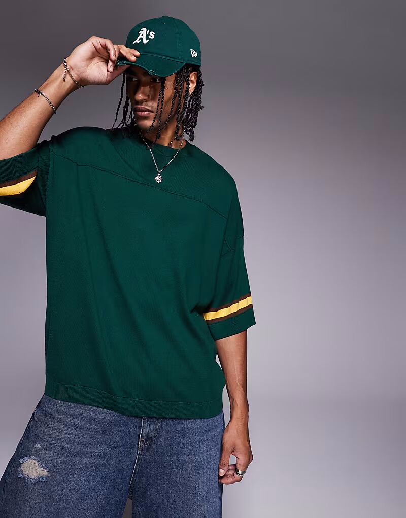 Футболка свободного кроя ASOS DESIGN темно-зеленого цвета
Футболка свободного кроя ASOS DESIGN темно-зеленого цвета