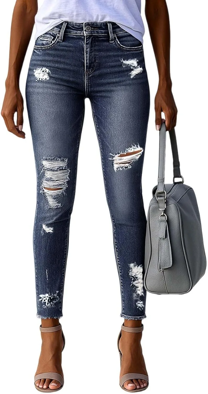 Женские джинсы капри Mid Rise Ripped Boyfriend с рваным краем Elneeya
Женские джинсы капри Mid Rise Ripped Boyfriend с рваным краем Elneeya