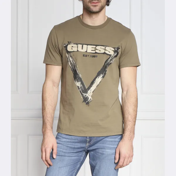 Футболка классического кроя с треугольными чашками SS BSC Guess, хаки
Футболка классического кроя с треугольными чашками SS BSC Guess, хаки