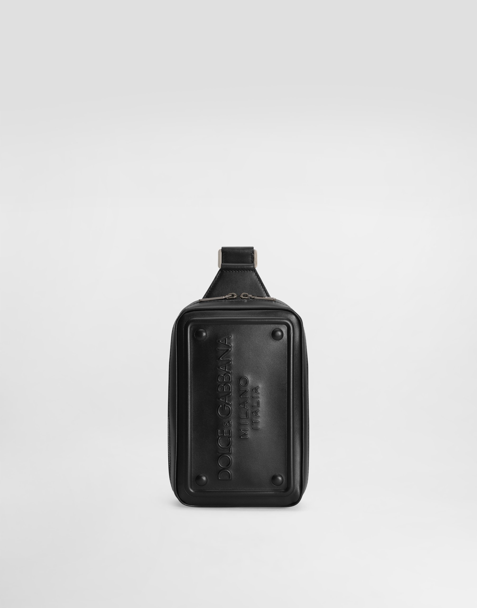 Поясная сумка из телячьей кожи с объемным логотипом Dolce & Gabbana, черный
Поясная сумка из телячьей кожи с объемным логотипом Dolce & Gabbana, черный