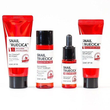 Snail Truecica Miracle Repair Starter Kit для чувствительной кожи - Набор для ухода за кожей лица, Some By Mi
Snail Truecica Miracle Repair Starter Kit для чувствительной кожи - Набор для ухода за кожей лица, Some By Mi