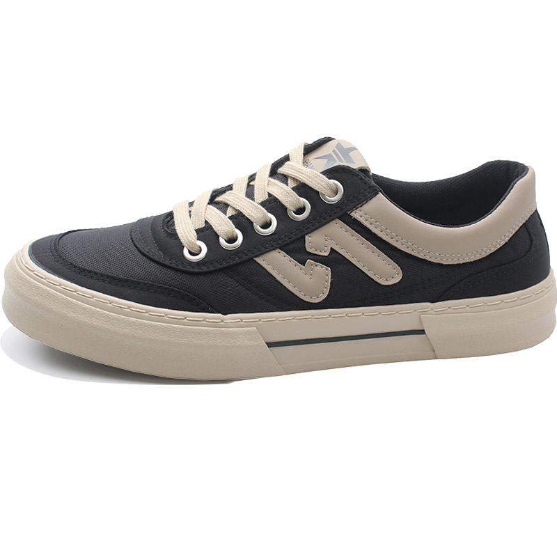 Нескользящие, износостойкие, легкие, дышащие низкие мужские кроссовки для скейтбординга SENJIALUO, Black Beige 
Нескользящие, износостойкие, легкие, дышащие низкие мужские кроссовки для скейтбординга SENJIALUO, Black Beige