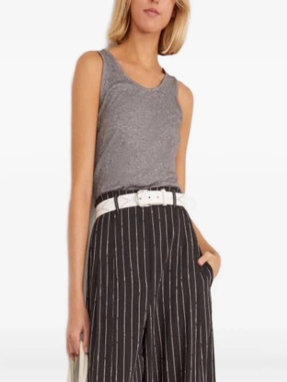 Топ в рубчик с U-образным вырезом LouLou de Saison, серый
Топ в рубчик с U-образным вырезом LouLou de Saison, серый