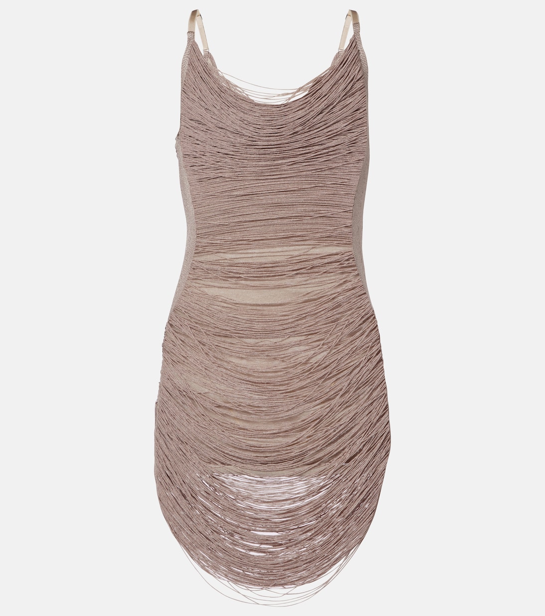 Мини-платье с бахромой The Attico, серебряный
Мини-платье с бахромой The Attico, серебряный