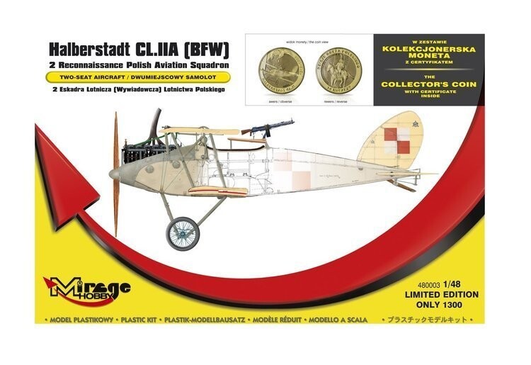Mirage, двухместный самолет Хальберштадт, набор моделей 
Mirage, двухместный самолет Хальберштадт, набор моделей