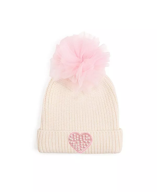 Детская шапочка с помпоном и жемчужной нашивкой в виде сердечка - для малышек и для взрослых. Sweet Wink, бежевый
Детская шапочка с помпоном и жемчужной нашивкой в виде сердечка - для малышек и для взрослых. Sweet Wink, бежевый