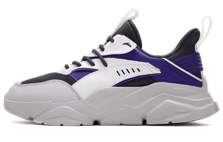 Коллекция Life Стильная обувь Мужская низкая Castle Серый / Слоновая кость Белый / Laker Фиолетовый Anta 
Коллекция Life Стильная обувь Мужская низкая Castle Серый / Слоновая кость Белый / Laker Фиолетовый Anta