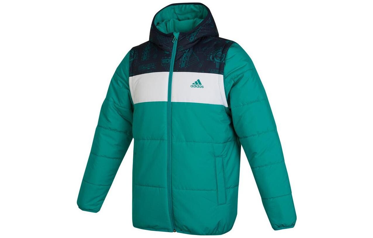 Детские стеганые куртки Adidas, зеленый 
Детские стеганые куртки Adidas, зеленый