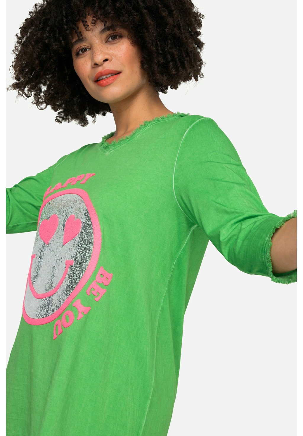 Топ с длинными рукавами Angel of Style, зеленый
Топ с длинными рукавами Angel of Style, зеленый