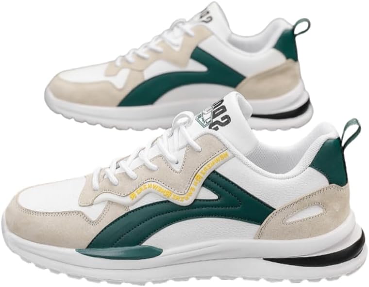 Мужские кроссовки в уличном стиле с яркими цветными блоками, удобные, с нескользящей подошвой, повседневные кеды на шнуровке для активного отдыха на улице Hoalox, белый/зеленый
Мужские кроссовки в уличном стиле с яркими цветными блоками, удобные, с нескользящей подошвой, повседневные кеды на шнуровке для активного отдыха на улице Hoalox, белый/зеленый