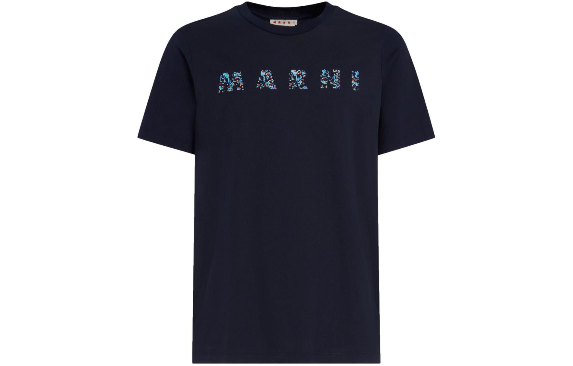 Футболка с принтом логотипа MARNI, морской синий
Футболка с принтом логотипа MARNI, морской синий