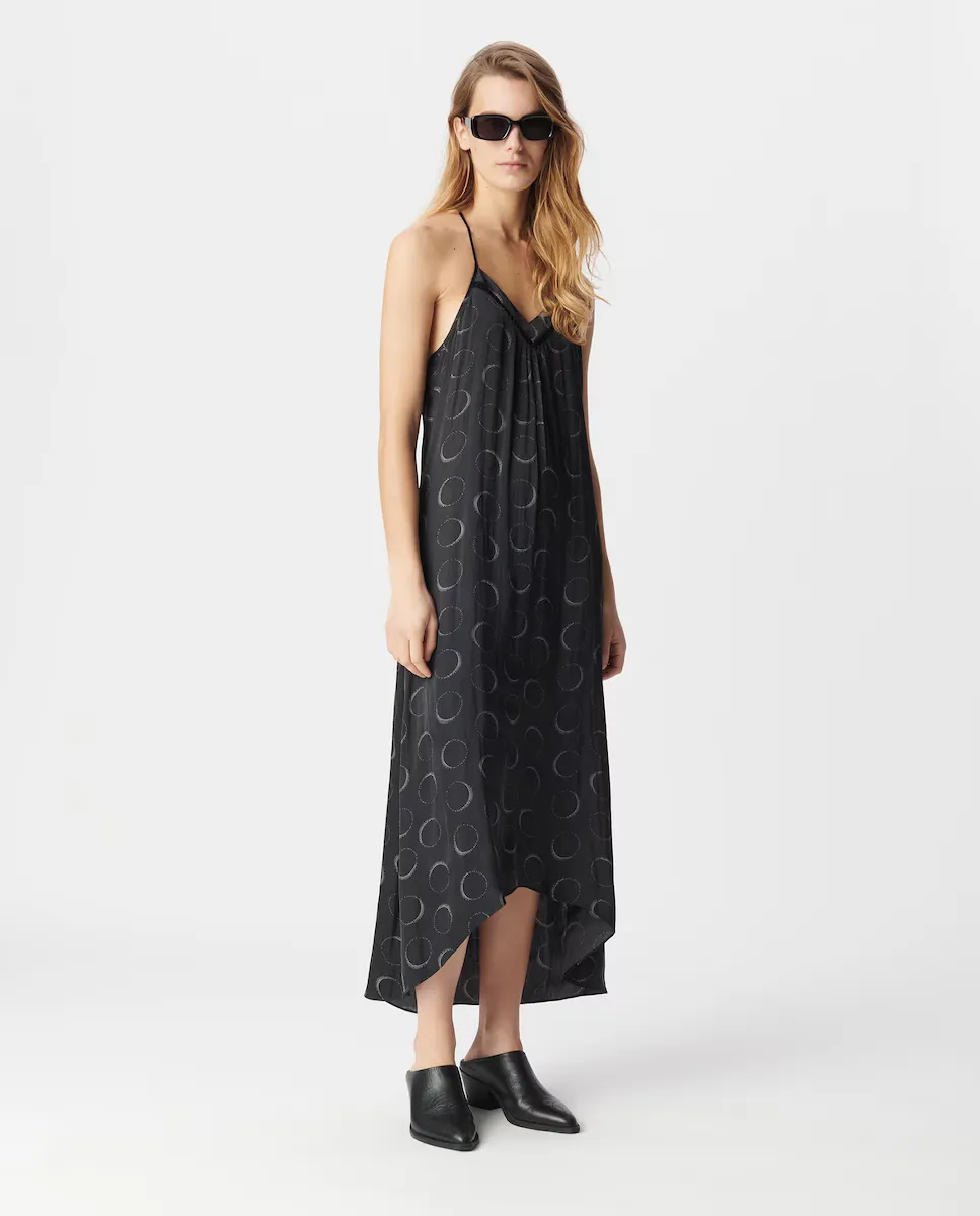 Длинное платье на бретелях IKKS, чёрный
Длинное платье на бретелях IKKS, чёрный